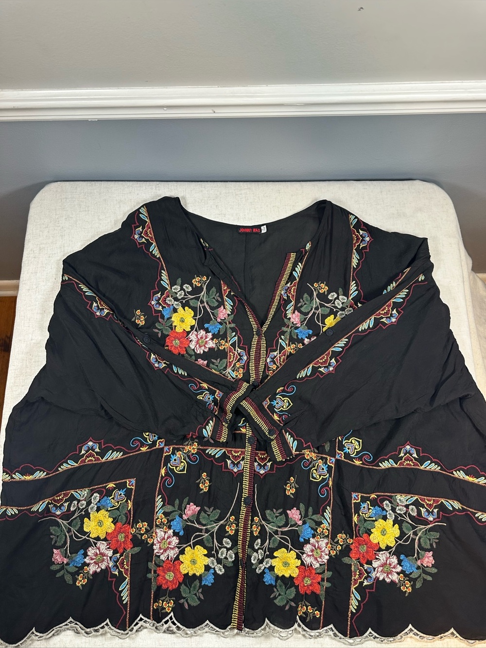 Johnny Was Cabo Blouse Size 2XL - Picture 4 of 9